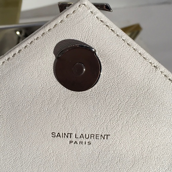 Saint Laurent White College Monogram Bag 428056 - Picture 7 of 7
